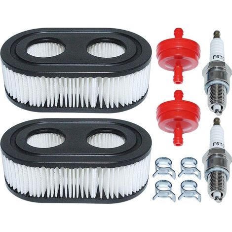 Filtre à air Kit de filtre à carburant Serre-câble pour bougie pour Troy-Bilt TB370 TB330 TB230 TB200 TB115 TB110 Tondeuse Briggs & S 550E 550EX 500EX Moteur (1/5)