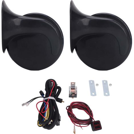 Ortviai Klaxon UTV 12 V Double avec Relais et Fils – Puissant, Universel pour Polaris RZR, Ranger, Honda Pioneer, Can-Am Maverick X3 (1/5)