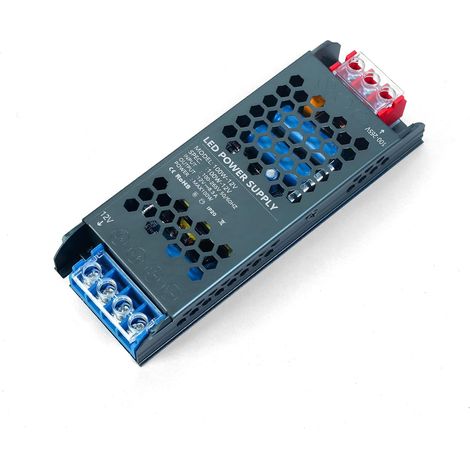 Transformateur 220V 12V 100W LED Driver, Alimentation à Découpag 220V AC à 12V DC 8,3A Ultra Mince Transfo Adaptateur Conducteur à Tension Constante Basse Tension Adapter pour LED Bande (1/5)