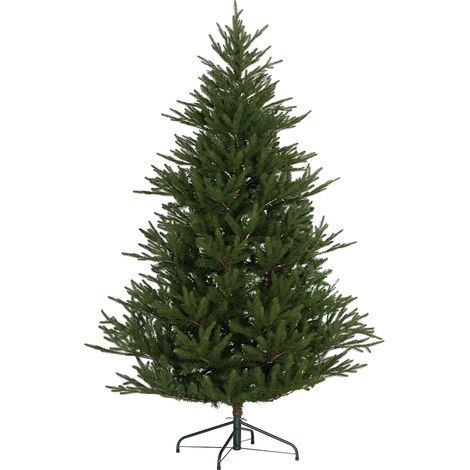 Weihnachtsbaum 183 cm, realistisches Aussehen, Schnellaufbau, inkl. Ständer, feuersicherer Kunststoff