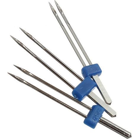 3 Stück Doppelnadeln in verschiedenen Größen (2 mm, 3 mm, 4 mm) für Nähmaschinen – Fei Yu (1/5)