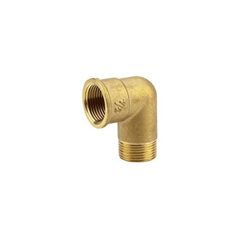 GARDENA 07283-20 Ottone Elemento angolato 24,2 mm (3/4) FI, 26,44 mm (3/4) AG (1/4)