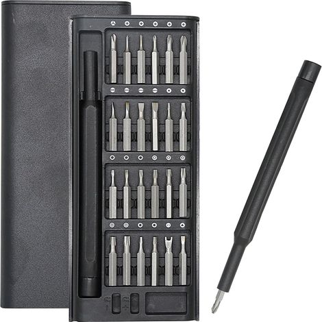Set di cacciaviti di precisione 28 in 1 - Piccolo mini cacciavite magnetico - Kit di strumenti di riparazione per laptop, telefono, PC, tablet, computer, dispositivi elettronici, occhiali, orologi