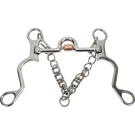Mors Pelham Bit, robuste et de fabrication soignée, en acier inoxydable, pour l'équitation et la performance (130 mm). (1/5)
