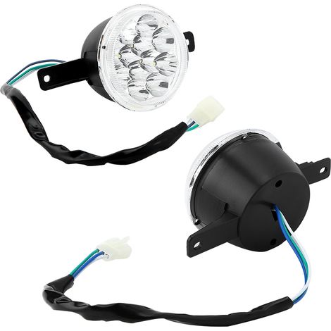 Paire de phares LED 12V pour quad ATV 150cc 250cc, clignotants avant gauche et droit, lampe de cross, compatible Bull Farm, moto tout-terrain (1/5)