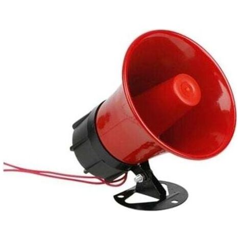 Avertisseur sonore pour sirène, 220V Haute Puissance 30W, 130 décibels, Propagation sur de Longues Distances, Facile à Utiliser, avec Support pour système d'alarme de sécurité Domestique (1/4)