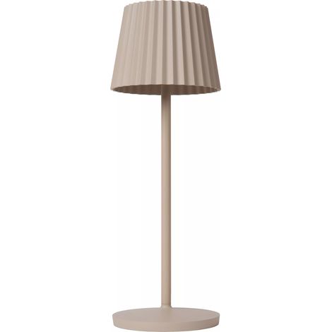 Lampada da tavolo outdoor ricaricabile LED 2W crema Lucide (1/5)