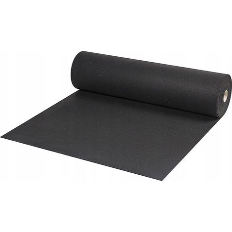 Alfombrilla de goma, suelo deportivo para aparatos de gimnasio, cintas de correr, máquinas de entrenamiento, 1 m (1/5)