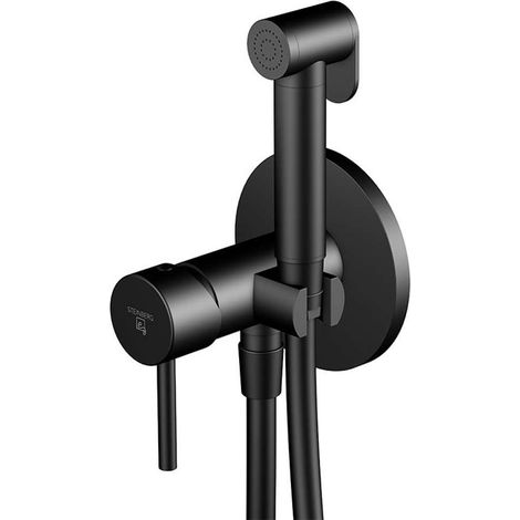 Steinberg 100 - Robinet de bidet encastré, avec douchette, noir mat 100 1350 S