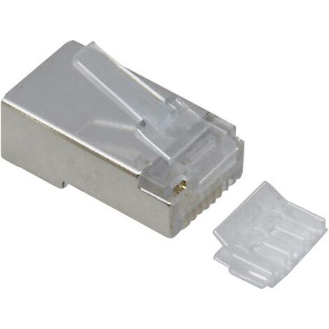 Fiche RJ45 mâle droite TRU COMPONENTS TC-2525010 RJ45 mâle, droit Pôle: 8P8C 50 pc(s) D857211 (1/3)