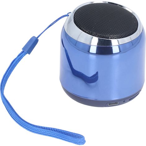 Enceinte sans fil bleue stéréo son surround portable chargement USB utilisation facile caisson de basses (1/5)