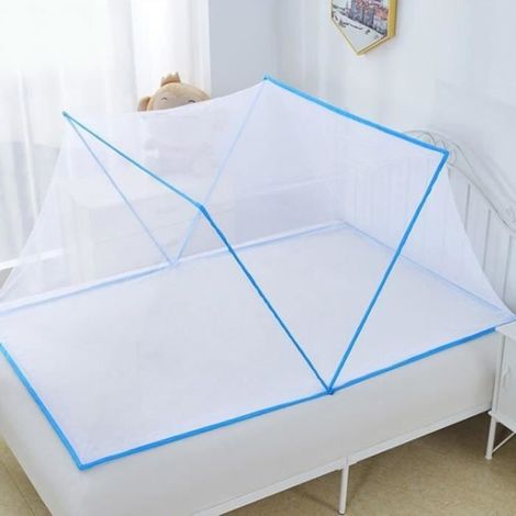 Tente moustiquaire - SURENHAP - Pliable - Portable - Enfant - Bleu (1/4)