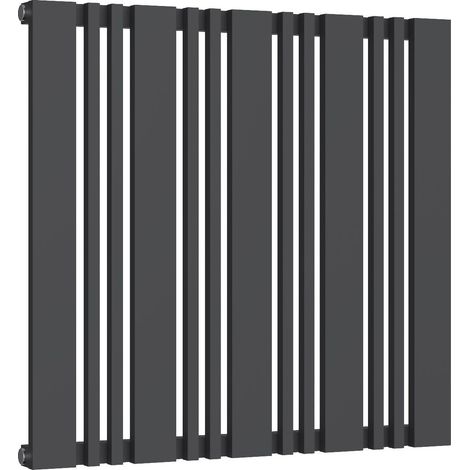 Reina Bonera Designer Horizontal Radiator 550mm H x 588mm W Anthracite (1/5)