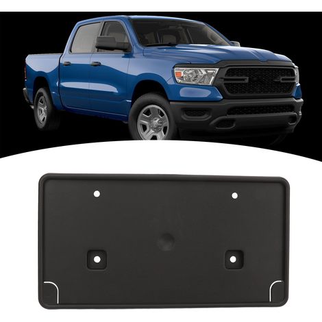 Support de plaque d'immatriculation avant compatible avec DODGE RAM 1500 2013-2022 (MODÈLE CLASSIQUE UNIQUEMENT) (1/5)