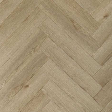 Parquet vinyle rigide Ultime - Pose clipsable bâton rompu - Chêne amande - Paquet de 2,269 m² (1/5)