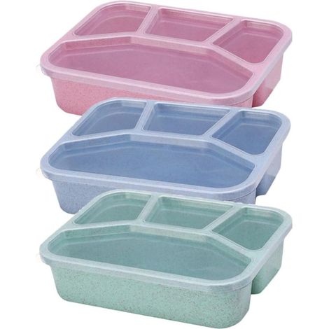 Boîte à lunch Bento empilable SHINEOFI avec plusieurs (1/5)