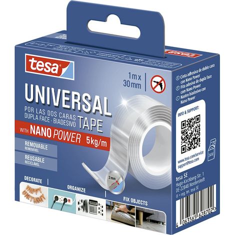 Cinta de doble cara universal con nano power 30 mm x 1 m