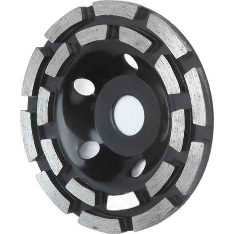 Diamantschleifscheiben-Set mit geringer Vibration, schwarz, für Stein und Beton, Durchmesser 125 mm (1/5)