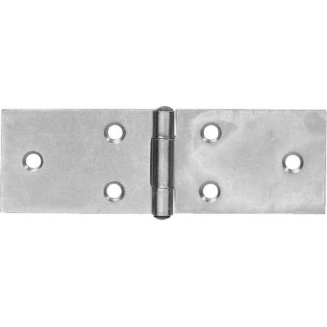 CHARNIÈRE LARGE TOOLCRAFT 890699 (L X L X H) 100 X 32 X 1.3 MM ACIER, GALVANIQUE, ZINGUÉ (1/2)