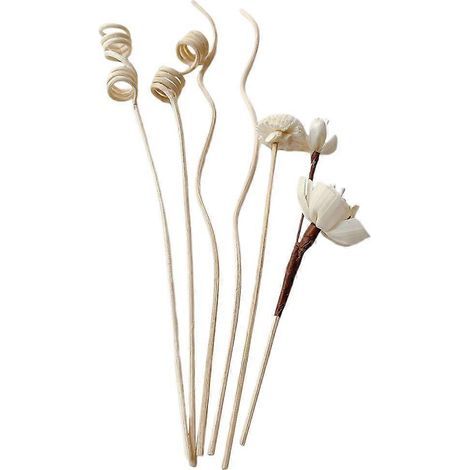Lot de 6 bâtonnets de rechange pour diffuseur de parfum à roseaux-29.00X6.00X6.00CM-White (1/3)