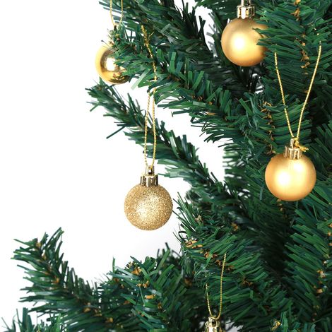 Déco Sapin de Noël Doré 24 Pièces Boules Ornement Suspendues Maison Fête Guirlande Festive (1/3)