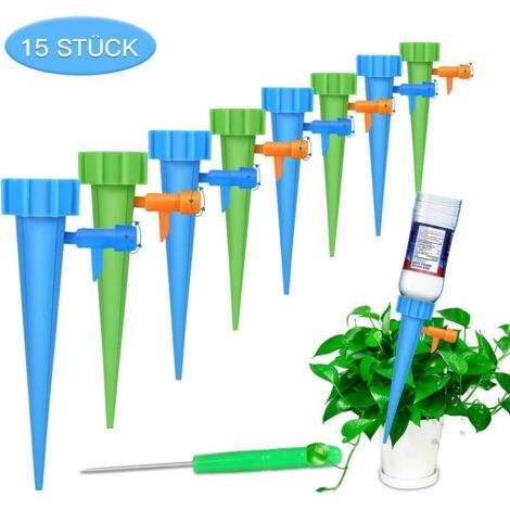 Kit d'arrosage automatique 15 pièces Inréglable Système d'irrigation facile pour arroser les plantes de jardin fleurs terreau d'intérieur (1/4)
