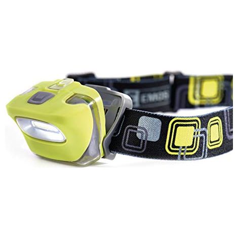 Emos e 1450, lampada frontale 2 W COB LED, per 3 X AAA, Plastica, Giallo, 4 X 5, 9 x 4 cm (1/4)