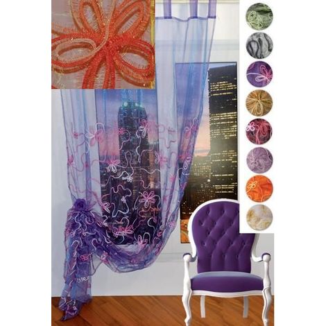 Tenda Arredamento per interni melinda 140 x 280 cm Vari Colori