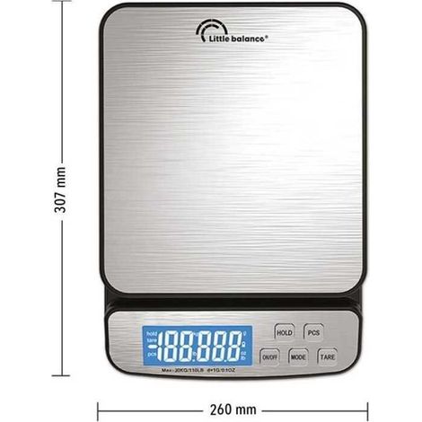 Little Balance Bilancia da Cucina Precisa Argento 30 kg (1/2)