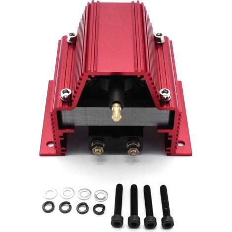 Bobina de encendido universal de alta potencia PC91 de 12 V, conector macho externo E-Core, sistemas de encendido MSD GH91R - Rojo (1/5)