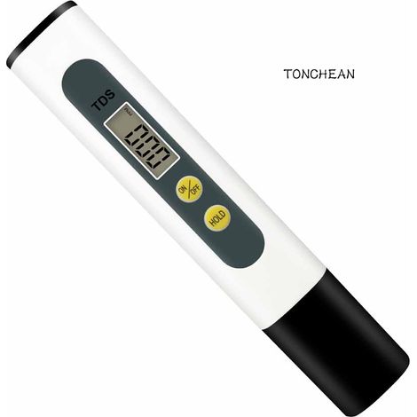 TONCHEAN Stylo de test de qualité de l'eau tds, stylo de test de qualité de l'eau tds domestique