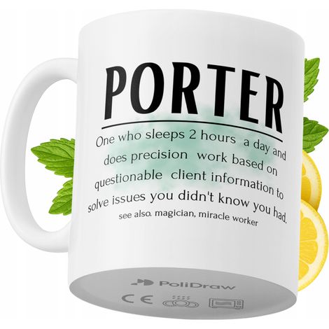 Tazza per un facchino, divertente e umoristica, tazza da caffè/tè con testo divertente e grafica, tazza per compleanni, onomastici e festività, tazza premium per occasioni speciali per casa, ufficio,  (1/5)