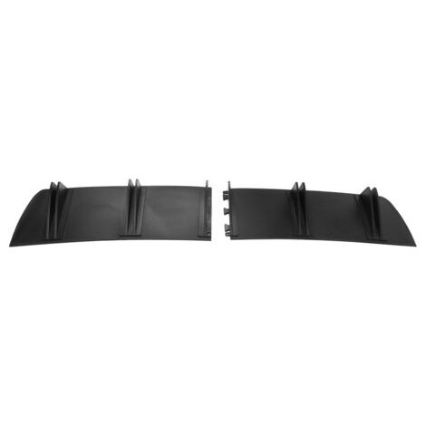 QORVA- Diffuseur de pare-chocs arrière universel à 5 ailerons, aileron noir pour châssis de voiture, accessoires de style modifiés Shark (1/5)