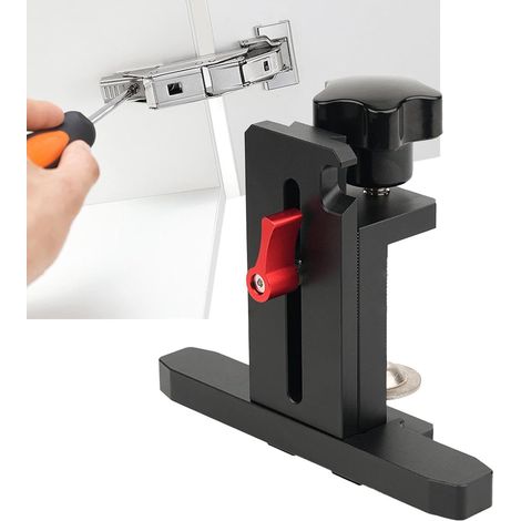 Gabarit De Montage Pour Porte De Meuble Outil De Montage Ajustable Outil D'Installation De Porte En D'Aluminium pour l'Alignement Meuble Tiroir Étagère Menuiserie (1/5)