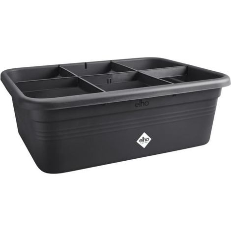 Vaso Elho 7,4 x 76 x 26,8 cm Nero Plastica Quadrato (1/5)