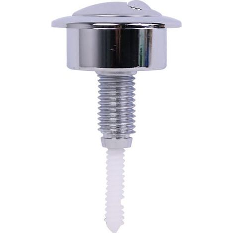 Bouton chasse d'eau argent, wc bouton poussoir, wc chasse d'eau poussoir double, pour chasse d'eau WC (1/5)
