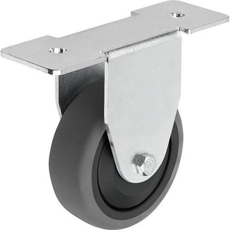 KIPP Bockrolle A 75mm 25mm thermoplast elektrisch leitfähig (1/3)