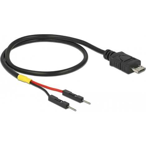 DELOCK 85408 CÂBLE USB 0,3 M MICRO-USB B NOIR (1/3)