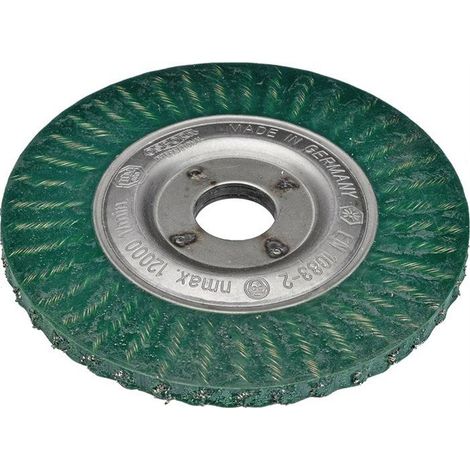 Brosse ronde D.125mm, épaisseur de fil 0,50mm, STA 6mm (1/3)