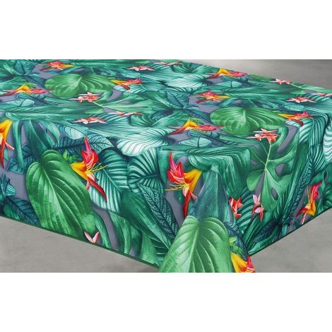 Tovaglia in poliestere 140x240cm Tamara Grigia su appendiabiti - Access Deco