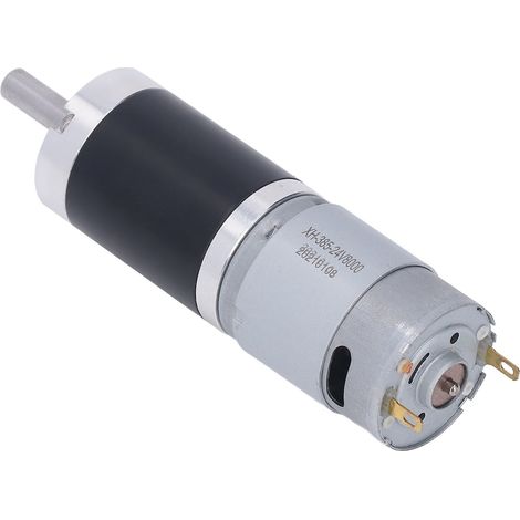 Moteur CC à balais, rotor en fil de cuivre pur entièrement métallique, dissipation thermique rapide, petit moteur à réduction CC pour machines, 33 tr/min (1/5)