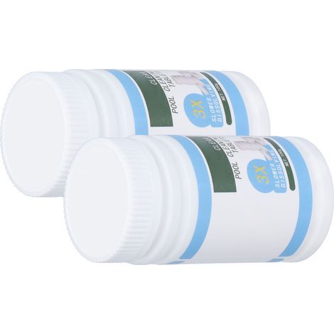Chlortabletten für Schwimmbäder, Brausetabletten, Wasserreinigung, Badewasserreinigung, Chlortabletten (1/5)