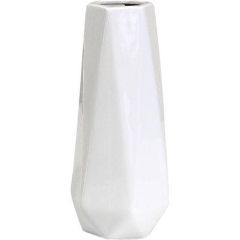 Vase Ceramique - Design Minimaliste - Pour Fleurs Fraiches ou Seches - Decoration Interieure Salon Chambre Bureau - Lot de 1 (1/5)