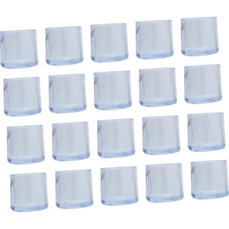 Lot de 20 protège-pieds de meubles transparents, antidérapants (1/5)