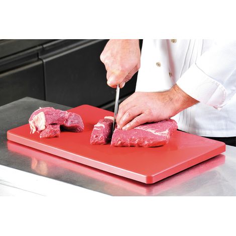 HACCP-konforme Schneidebrett, Kunststoff Lebensmittelständer in weiß - Kesper