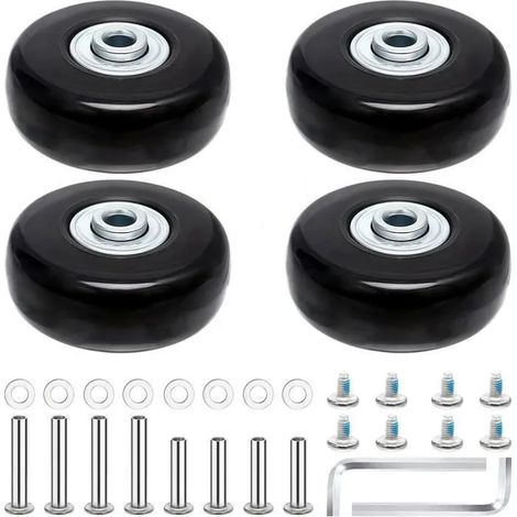 Ersatz-Gepäckrollen, 4er-Pack, 50 x 18 mm pro Paar