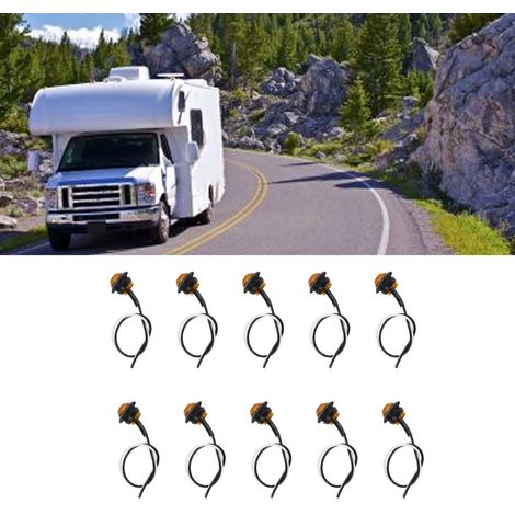 Feux de route à 3 LED pour camions, remorques, pick-ups et caravanes (MK-009) (Vendus par lot de 10) Lumière jaune (1/5)