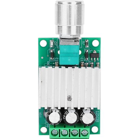 12V 24V 10A Régulateur de vitesse PWM DC haute puissance avec variateur de température et contrôleur de moteur (1/5)