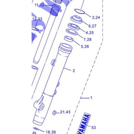 Yamaha 2C8-F3108-00 Emblema - X-max/Skycruiser/DTX 125 09/06-09/06