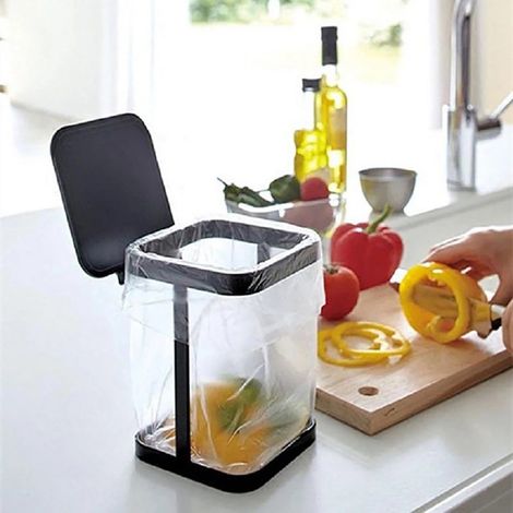 Mini-Tischmülleimer für Küche und Haushalt (Schwarz) (1/5)